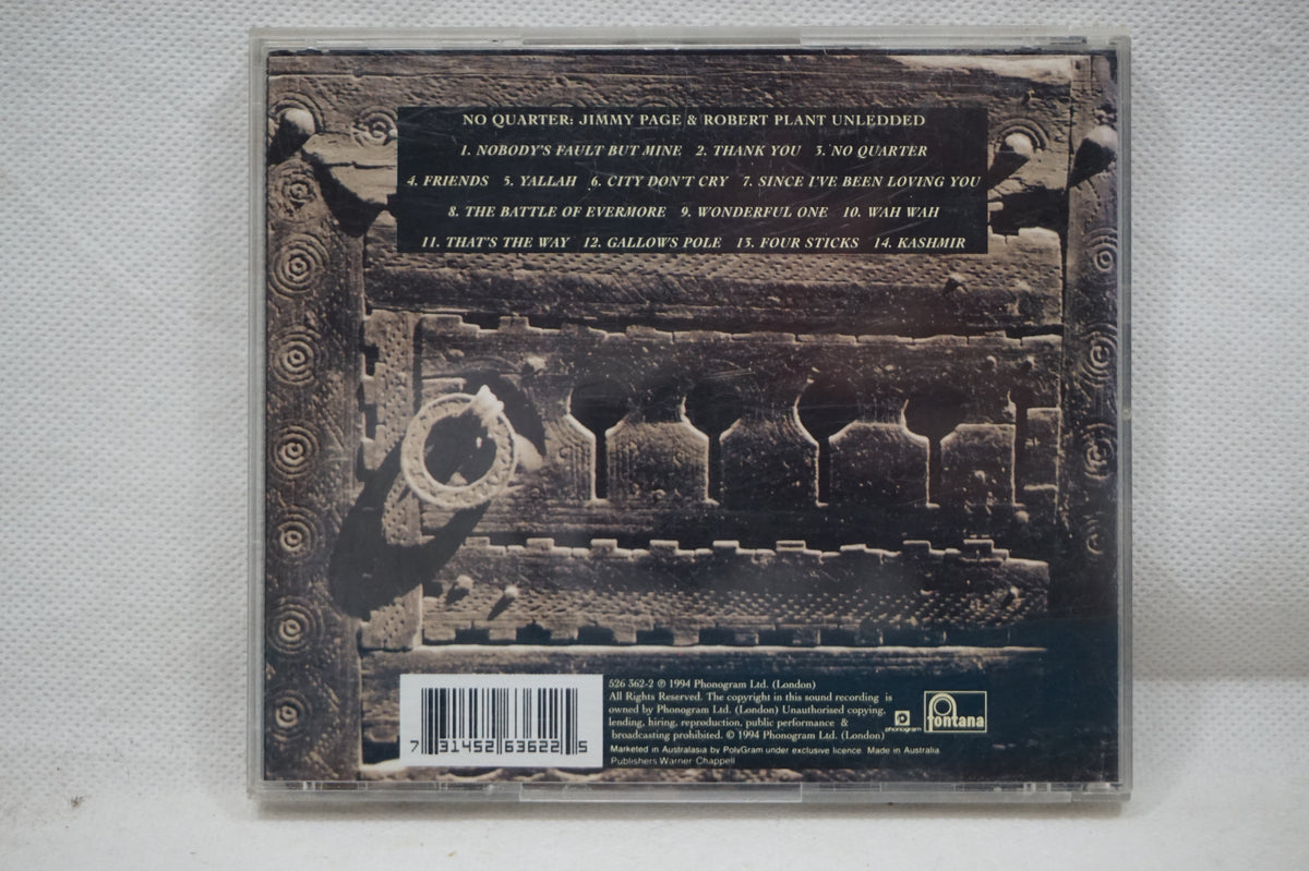 Jimmy Page & Robert Plant: No Quarter (Unledded) AUS 526 362-2 – Home for  the LDly