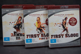 Rambo Bundle (First Blood, First Blood - Part 2, Rambo 3) AUS 824 778 2A, 824 778 3, 824 778 4A